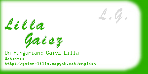 lilla gaisz business card